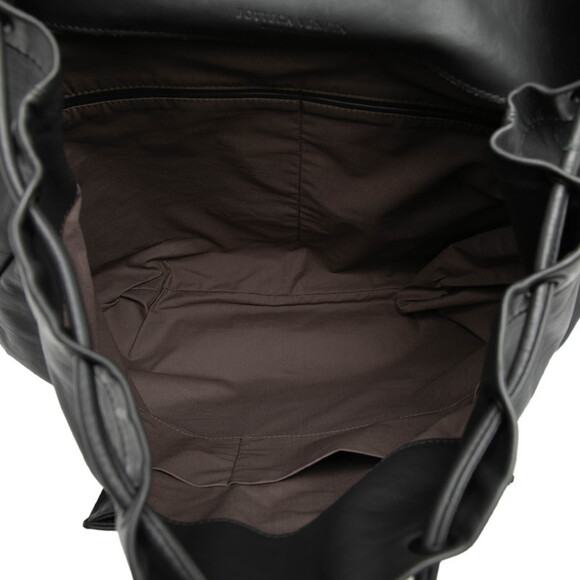 BOTTEGA VENETA Gray Leather Intrecciato Backpack